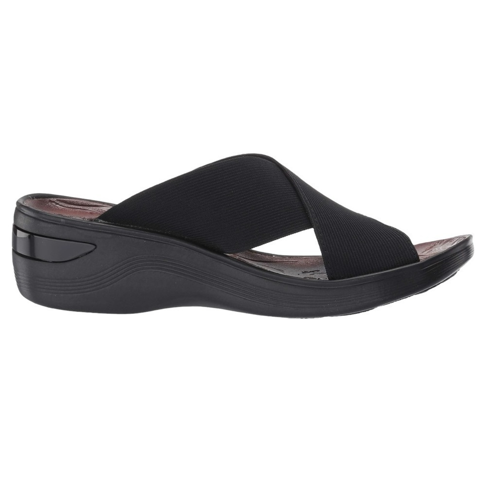 BZEES Desire Wedge Sandals in Black NIB - Size 8.5 Wide MSRP $ - Picture 11 of 13